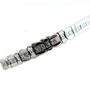 Princess Cut Diamonds on Channel Set Bracelet